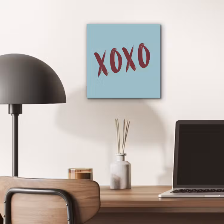 XOXO - Blauw - Rood aluminium wit klein -sfeer5