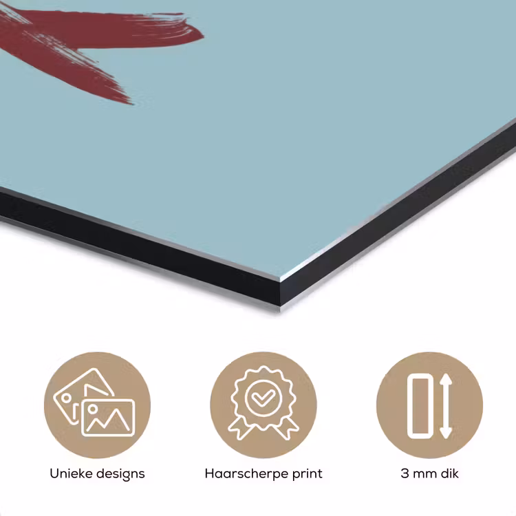 XOXO - Blauw - Rood aluminium wit klein -closeup_NL