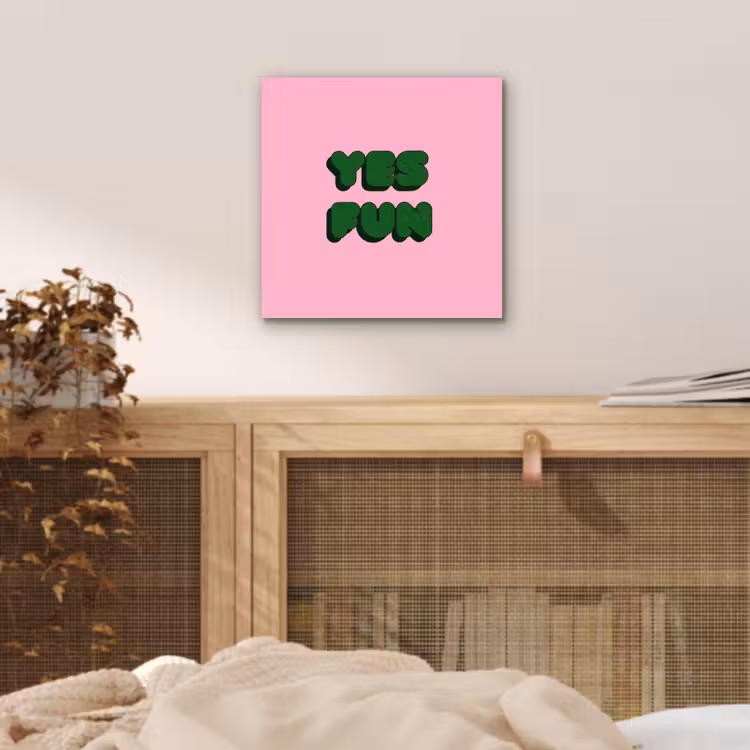 Yes fun - Groen - Roze aluminium wit klein -sfeer3