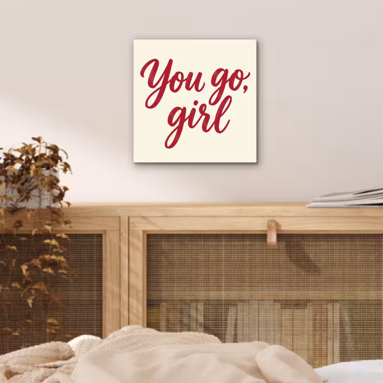 you go girl - Rood - Wit aluminium wit klein -sfeer3