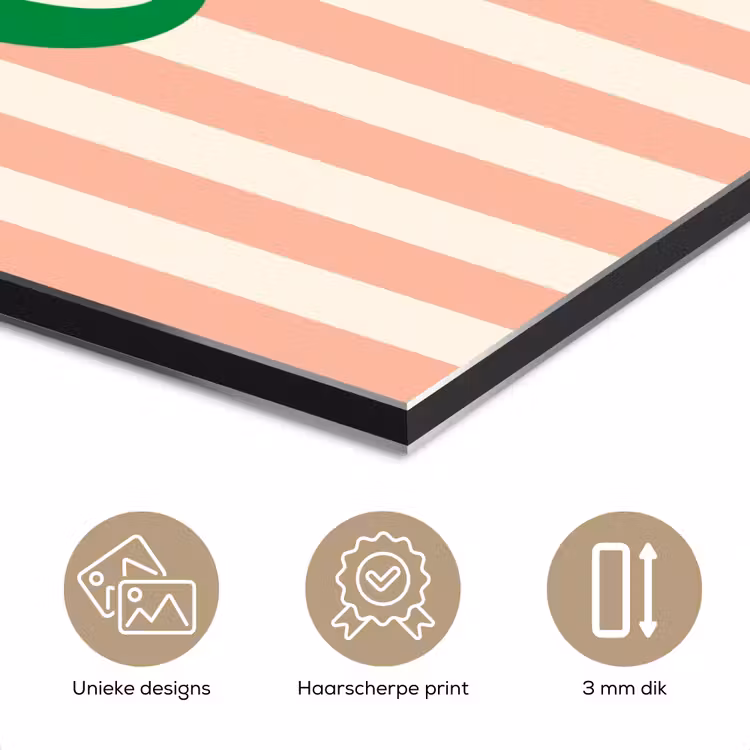 Zachtroze - Groen - Strepen - Chill aluminium wit klein -closeup_NL