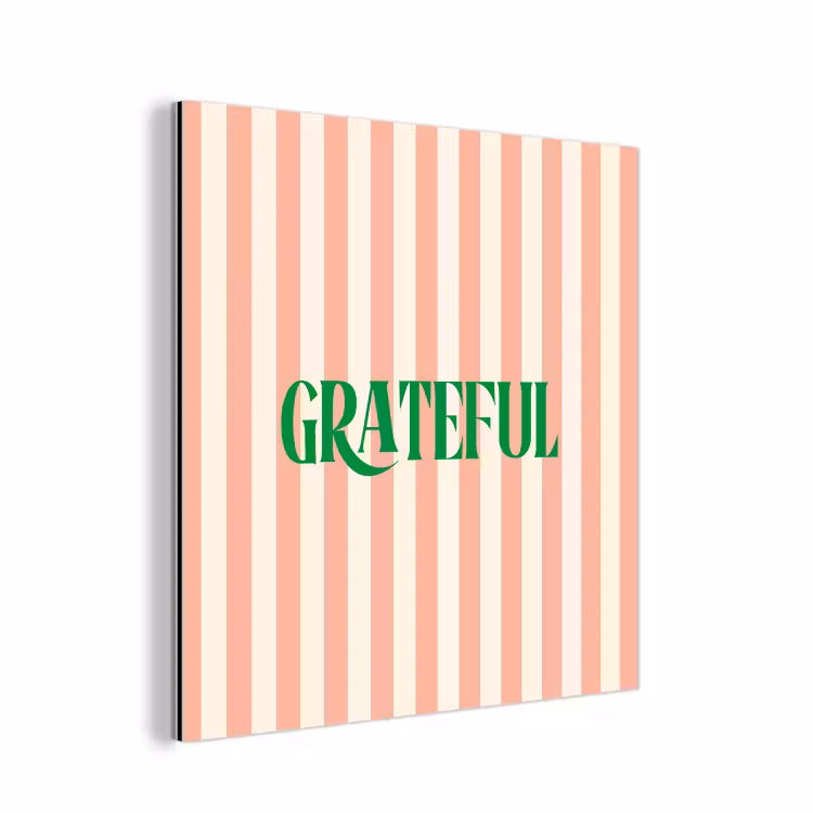 Zachtroze - Groen - Strepen - Grateful aluminium wit klein -3d