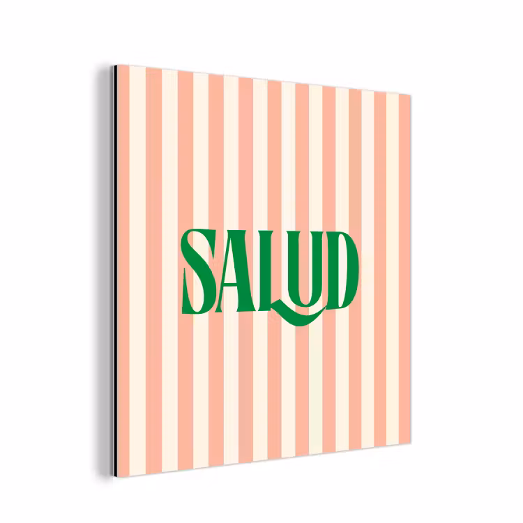Zachtroze - Groen - Strepen - Salud aluminium wit klein -3d