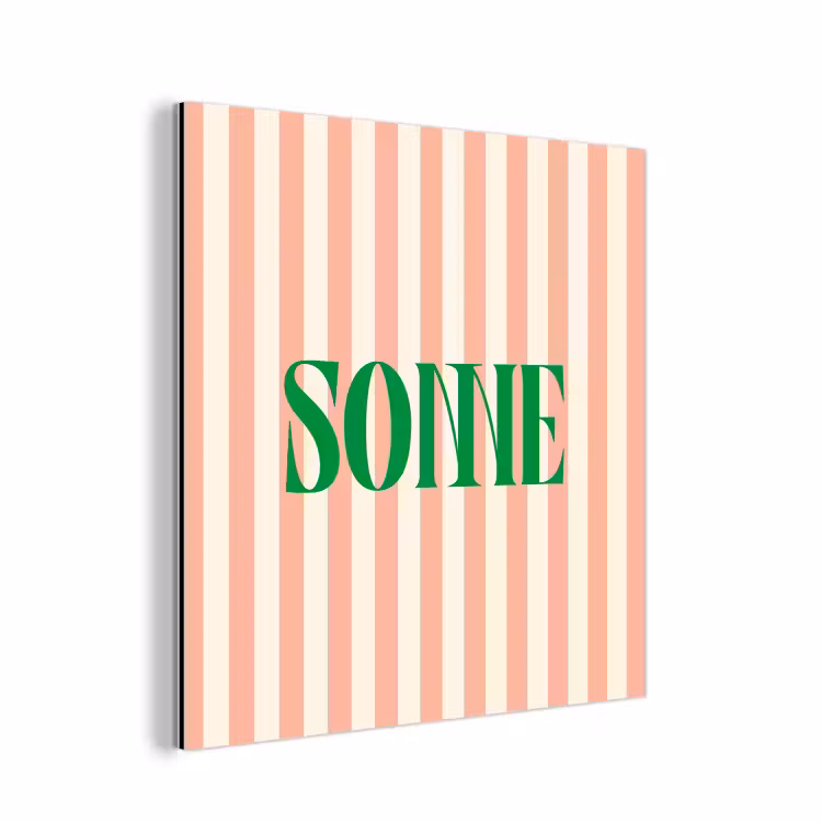 Zachtroze - Groen - Strepen - Sonne aluminium wit klein -3d