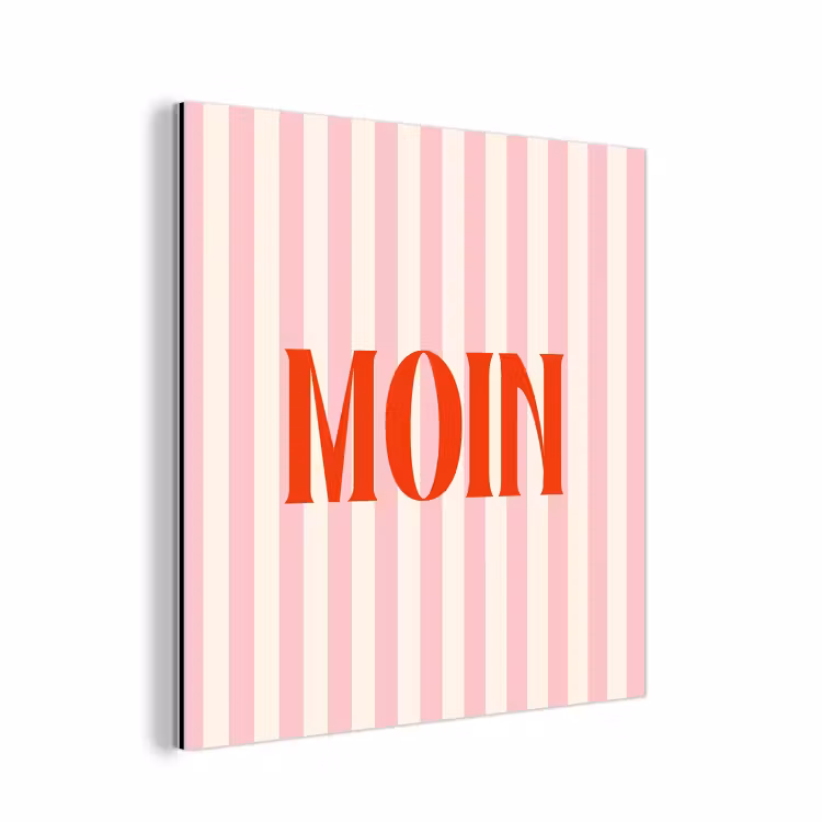 Zachtroze - Rood - Strepen - Moin aluminium wit klein -3d
