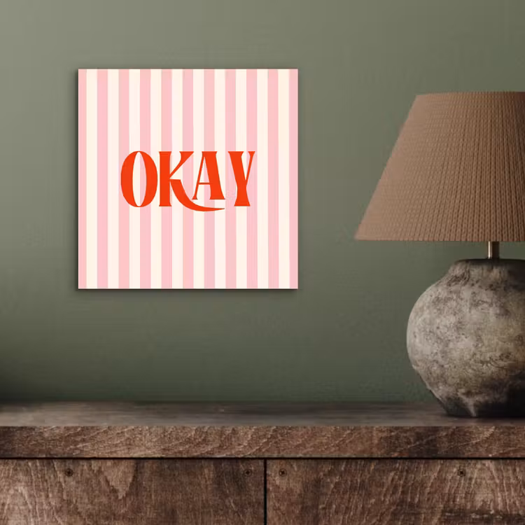Zachtroze - Rood - Strepen - Okay aluminium wit klein -sfeer2