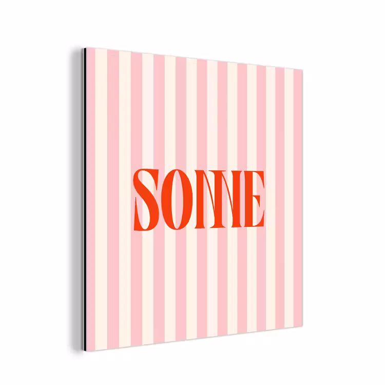Zachtroze - Rood - Strepen - Sonne aluminium wit klein -3d