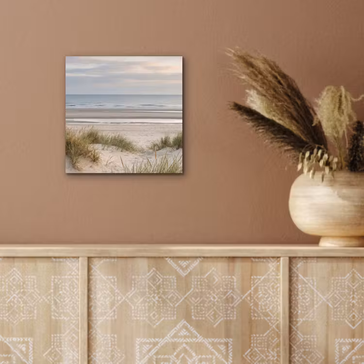 Zandstrand - Bewolkt - Duinen aluminium wit klein -sfeer4