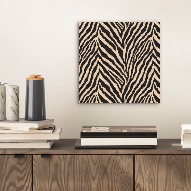 Zebra - Klassiek - Zwart aluminium wit klein 46 -sfeer1