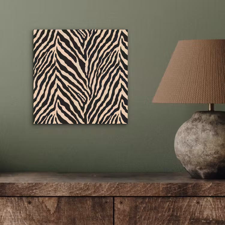 Zebra - Klassiek - Zwart aluminium wit klein 46 -sfeer2