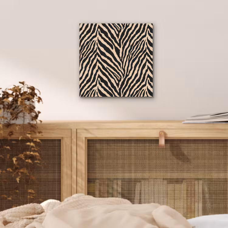 Zebra - Klassiek - Zwart aluminium wit klein 46 -sfeer3