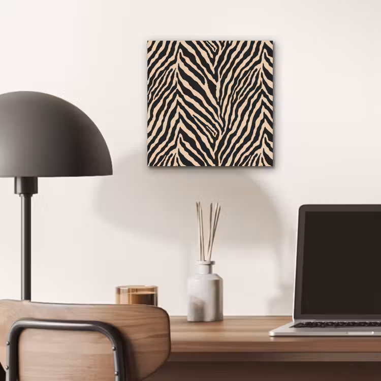 Zebra - Klassiek - Zwart aluminium wit klein 46 -sfeer5