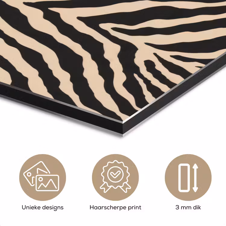Zebra - Klassiek - Zwart aluminium wit klein 46 -closeup_NL