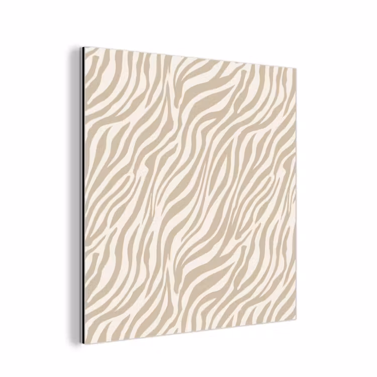 Zebra - Patroon - Beige aluminium wit klein 46 -3d