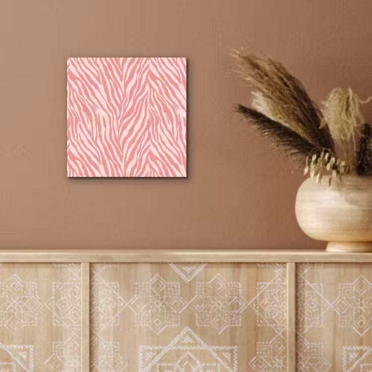 Zebra - Print - Roze aluminium wit klein 46 -sfeer4
