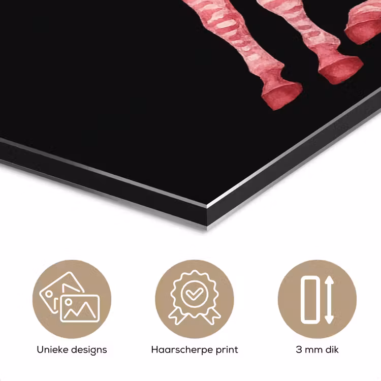 Zebra - Roze - Gestreept aluminium wit klein -closeup_NL