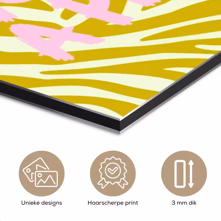 Zebraprint - Priority - Roze aluminium wit klein -closeup_NL