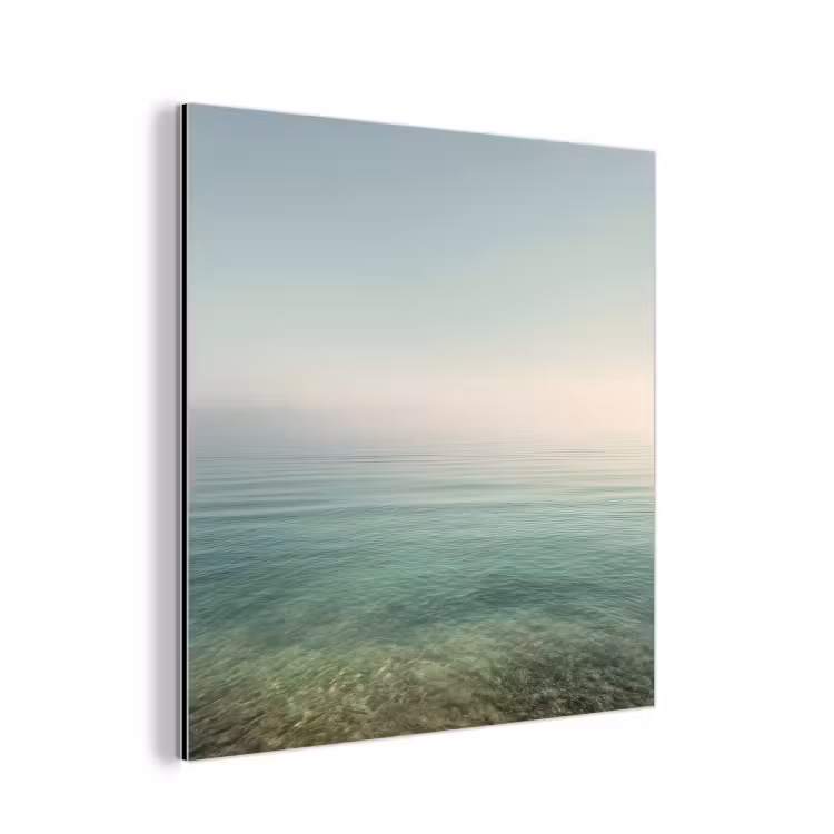 Zee - Horizon - Blauw - Mist aluminium wit klein -3d