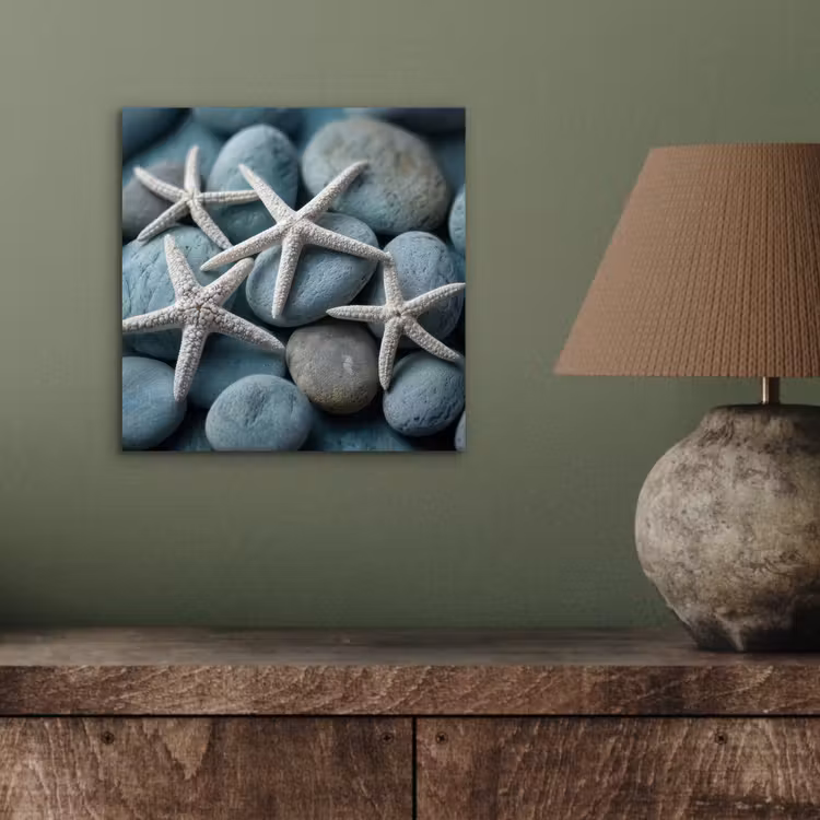 Zeesterren - Stenen - Wit aluminium wit klein -sfeer2