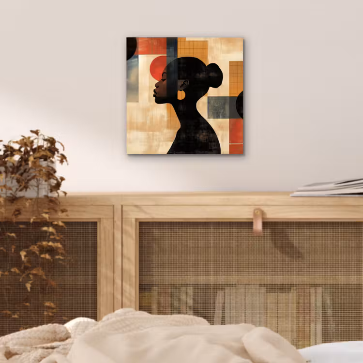 Zijaanzicht - Vrouw - Vormen aluminium wit klein -sfeer3
