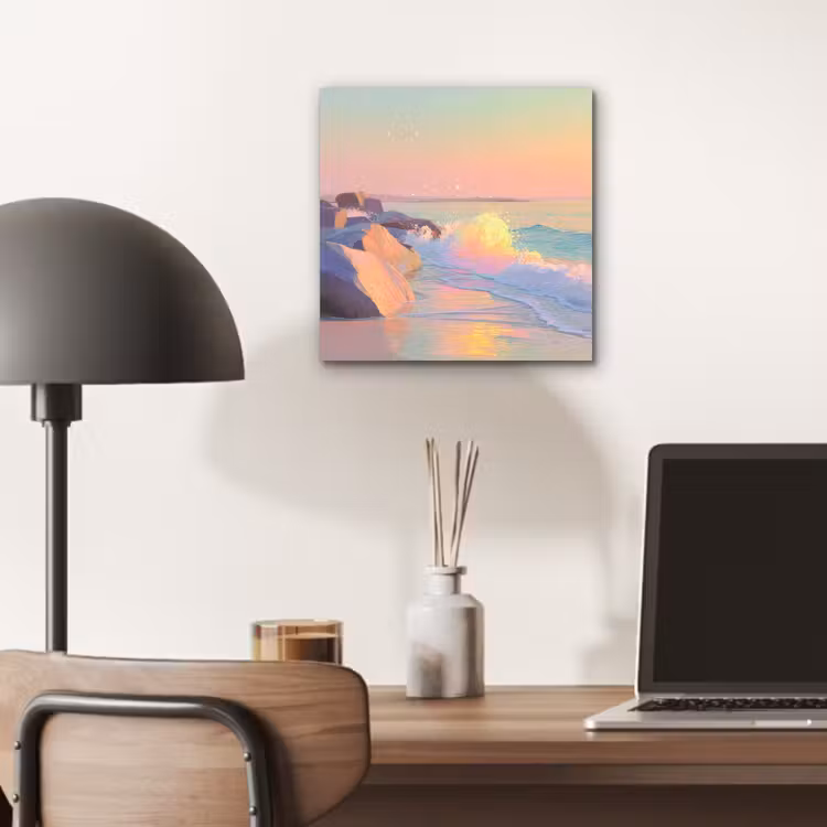 Zomerlicht - Strand - Fonkelende accenten aluminium wit klein -sfeer5