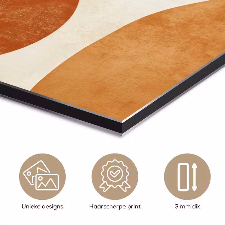 Zon - Abstract - Takken - Oranje aluminium wit klein -closeup_NL