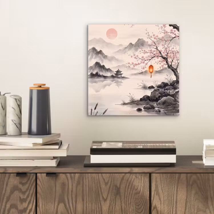 Zon - Japans - Traditioneel aluminium wit klein -sfeer1