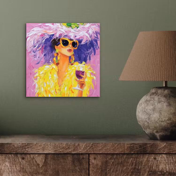 Zonnebril - Vrouw - Jas - Veren aluminium wit klein -sfeer2