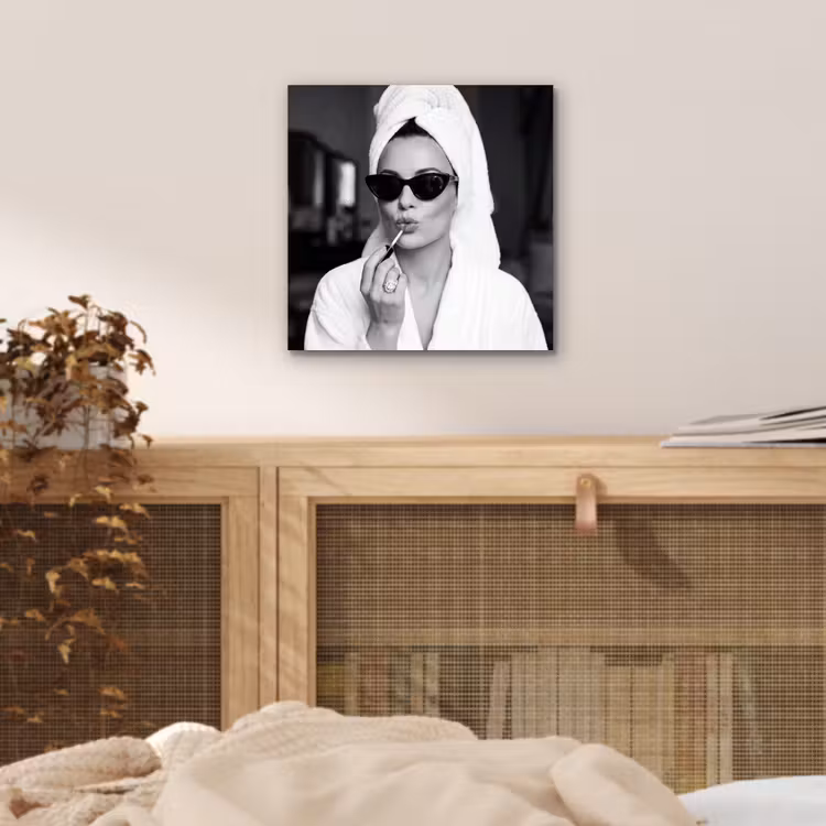 Zonnebril - Vrouw - Zwart - Wit aluminium wit klein -sfeer3