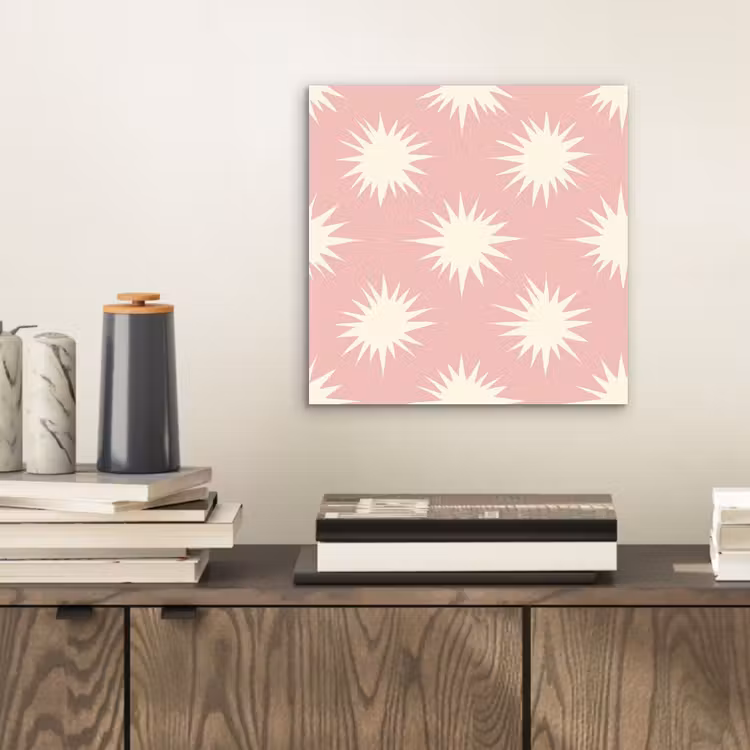 Zonnen - Patroon - Roze aluminium wit klein 46 -sfeer1