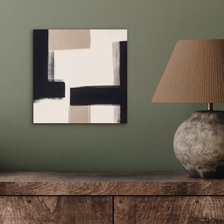 Zwart - Abstract - Japandi aluminium wit klein -sfeer2