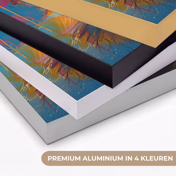 Aap - Gorilla - Graffiti - Dieren - Kleuren Textielframe zwart klein -USP_kleurenNL