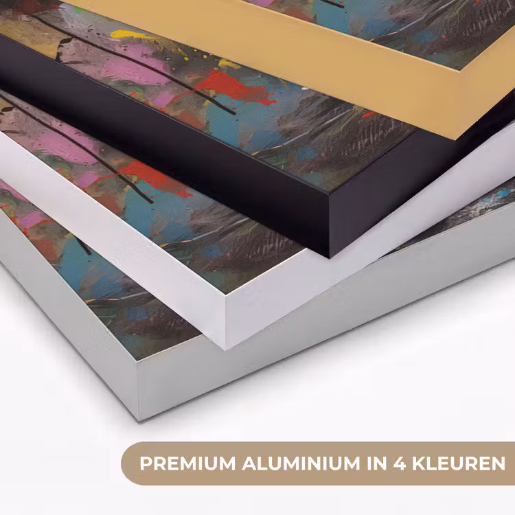 Aap - Graffiti - Dieren - Kunst - Flesje - Kleuren Textielframe zwart klein -USP_kleurenNL
