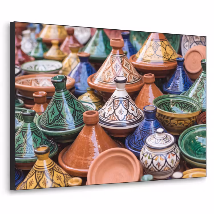 Art frame - Aardewerk - Kleurrijk - Patroon - Aardewerk - Kleurrijk - Patroon Textielframe zwart klein