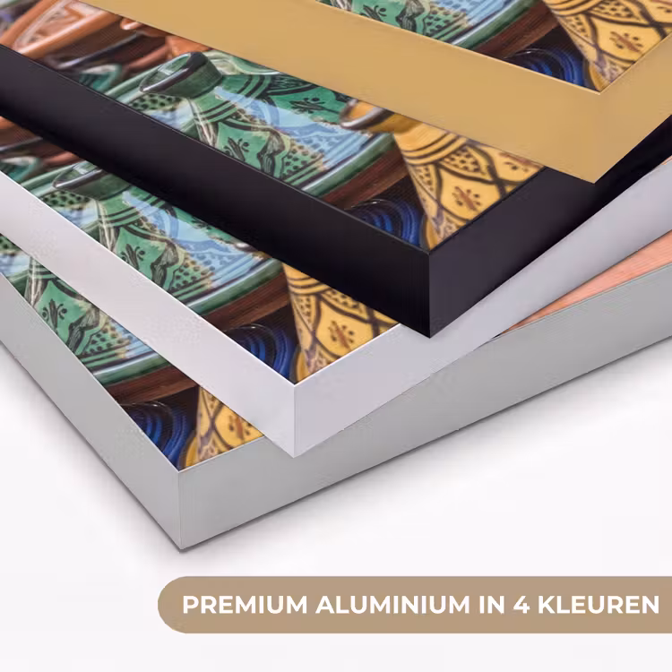 Art frame - Aardewerk - Kleurrijk - Patroon - Aardewerk - Kleurrijk - Patroon Textielframe zwart klein