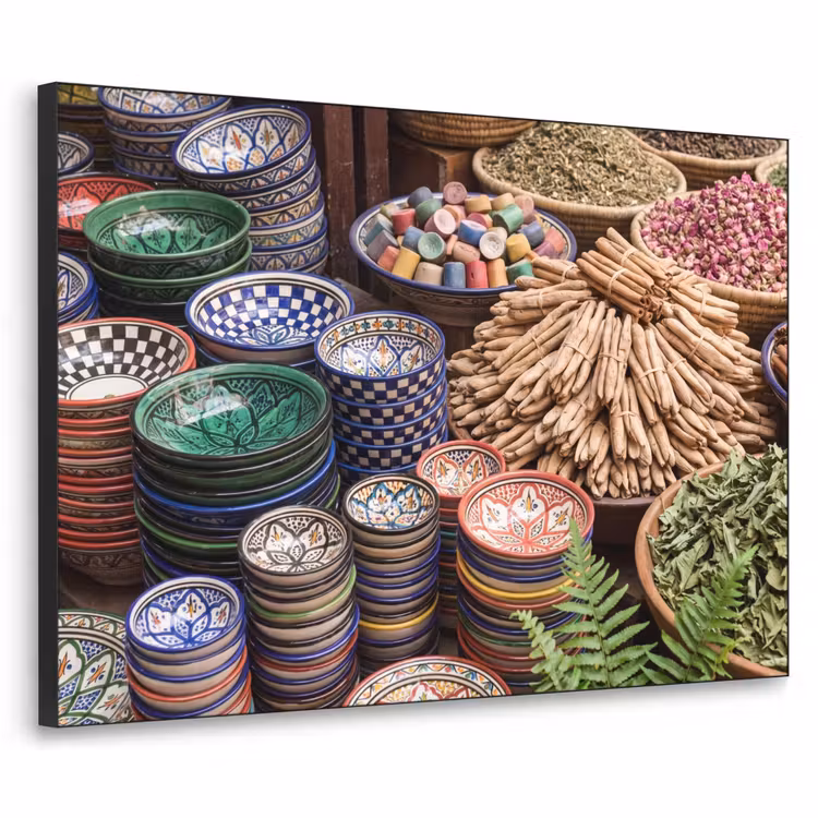 Art frame - Aardewerk - Oosters - Kleurrijk - Aardewerk - Oosters - Kleurrijk Textielframe zwart klein