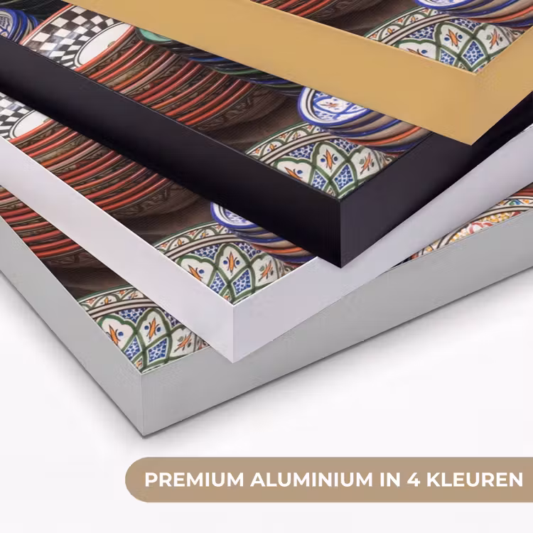 Art frame - Aardewerk - Oosters - Kleurrijk - Aardewerk - Oosters - Kleurrijk Textielframe zwart klein