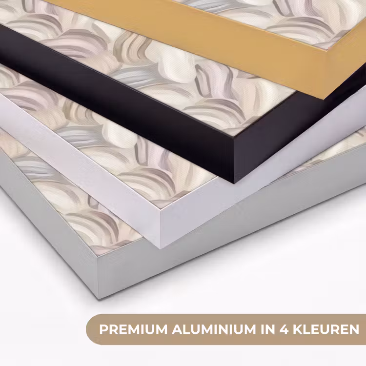 Abstract - Golvend - Pastel Textielframe zwart klein 947 -USP_kleurenNL