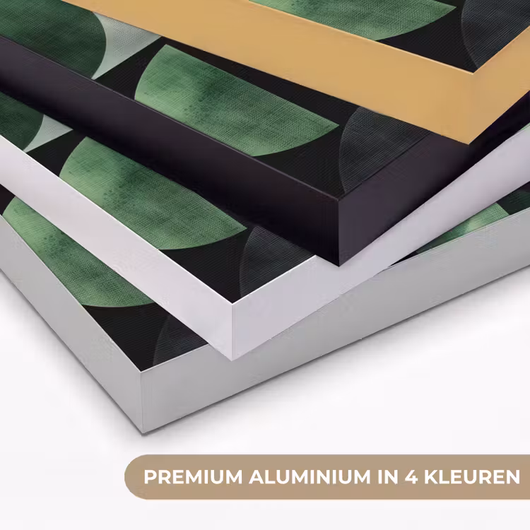 Abstract - Groen - Vormen Textielframe zwart klein -USP_kleurenNL