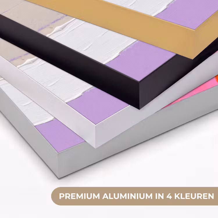 Abstract - Kleurrijk - Vormen - Modern - Kunst Textielframe zwart klein -USP_kleurenNL