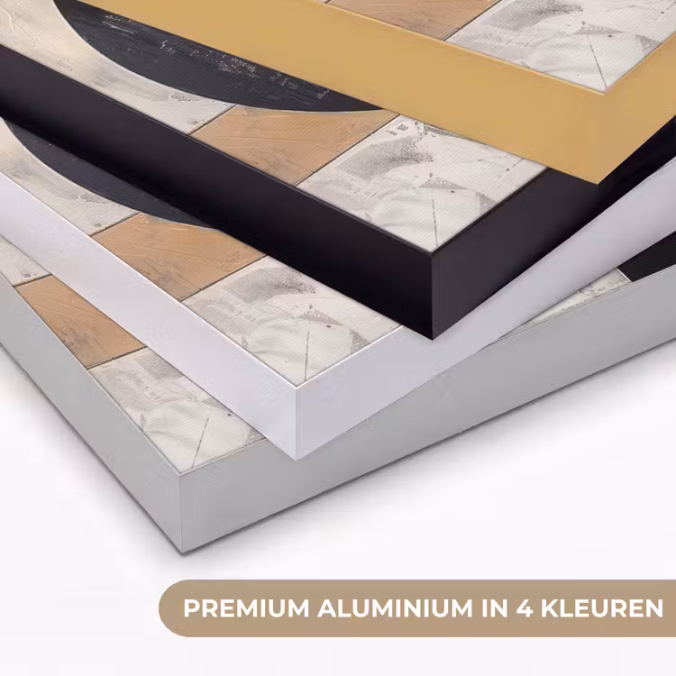 Abstract - Modern - Geometrisch - Pastel Textielframe zwart klein -USP_kleurenNL