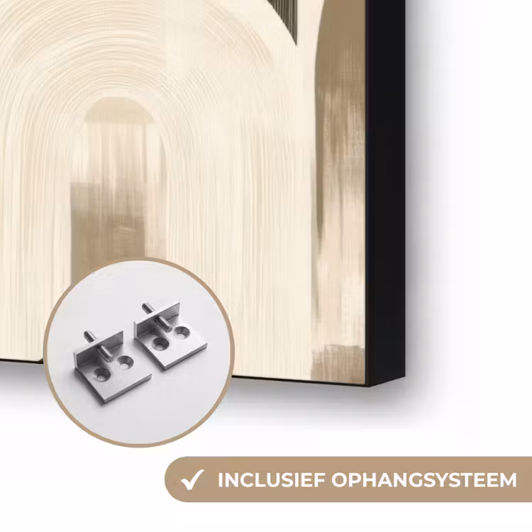 Abstract - Patroon - Bogen Textielframe zwart klein 947 -USP_ophangsysteemNL