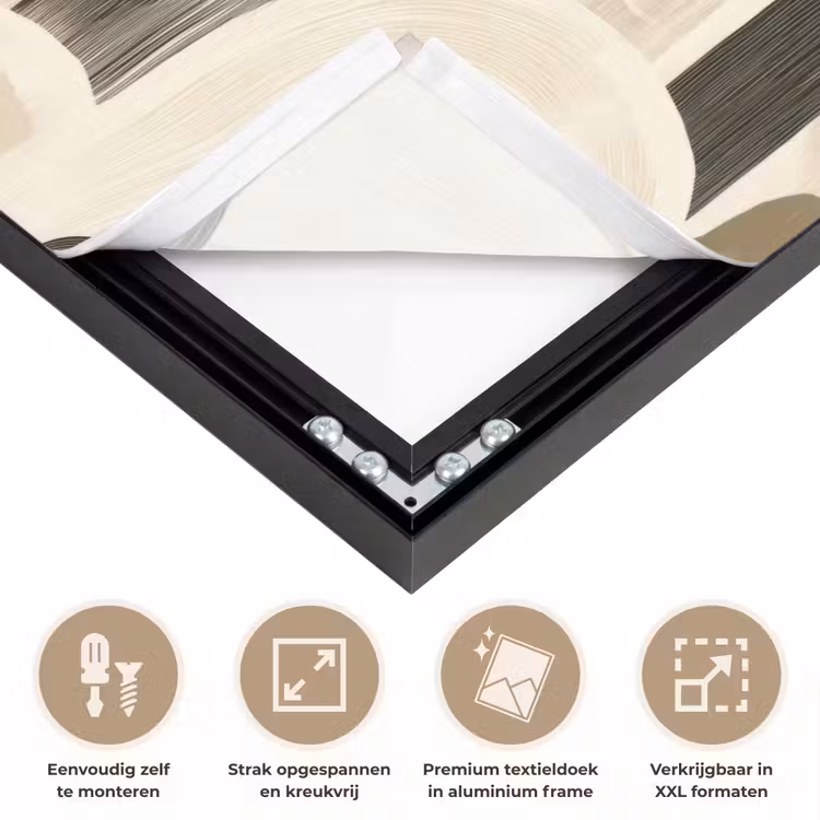 Abstract - Patroon - Bogen Textielframe zwart klein 947 -USP_feed_closeupNL