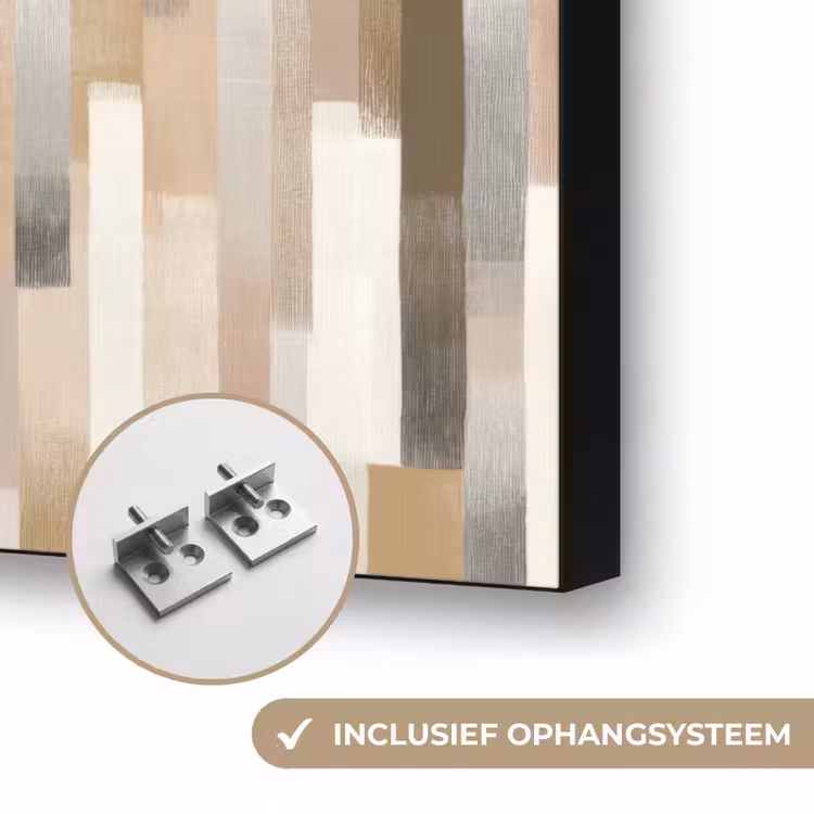 Abstract - Patroon - Kwaststreken Textielframe zwart klein 947 -USP_ophangsysteemNL