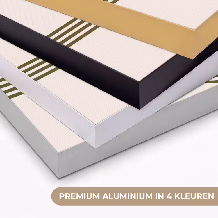 Abstract - Vormen - Modern - Groen Textielframe zwart klein -USP_kleurenNL
