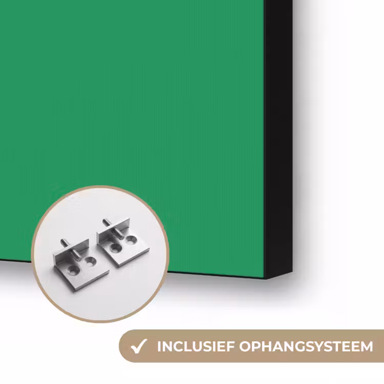 Amor - Valentijn - Groen - Tekst Textielframe zwart klein -USP_ophangsysteemNL