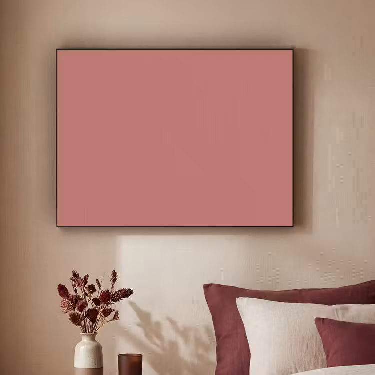 Ancient - Rose - Roze Textielframe zwart klein 947 -sfeer1
