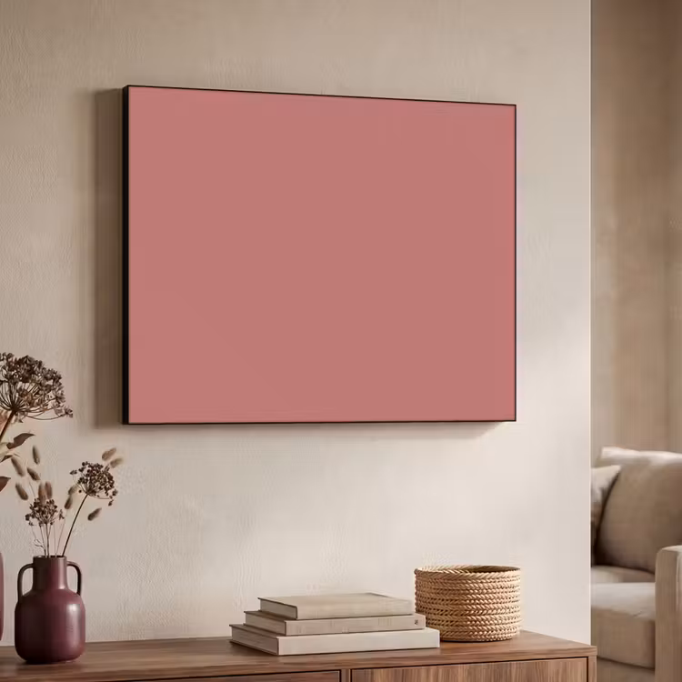 Ancient - Rose - Roze Textielframe zwart klein 947 -sfeer3