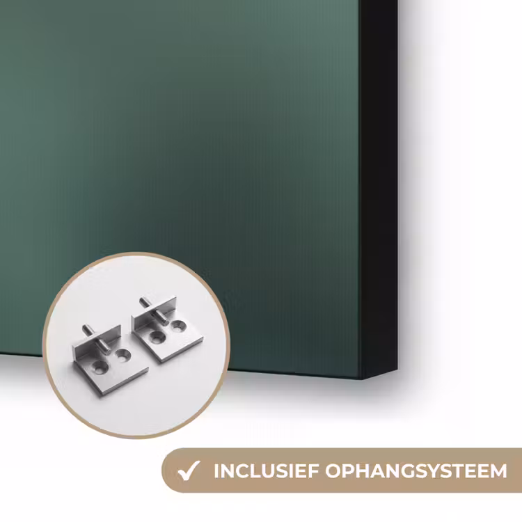 Anjer - Roze - Bloemblaadjes Textielframe zwart klein -USP_ophangsysteemNL