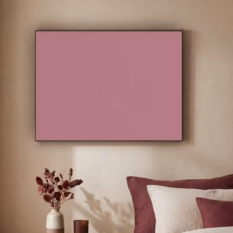 Antique - Mauve - Roze Textielframe zwart klein 947 -sfeer1
